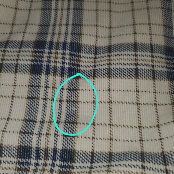 Supplies by Unionbay Men's Size L Cotton Lightweight Shacket Blue Cream Pockets - Picture 3 of 10